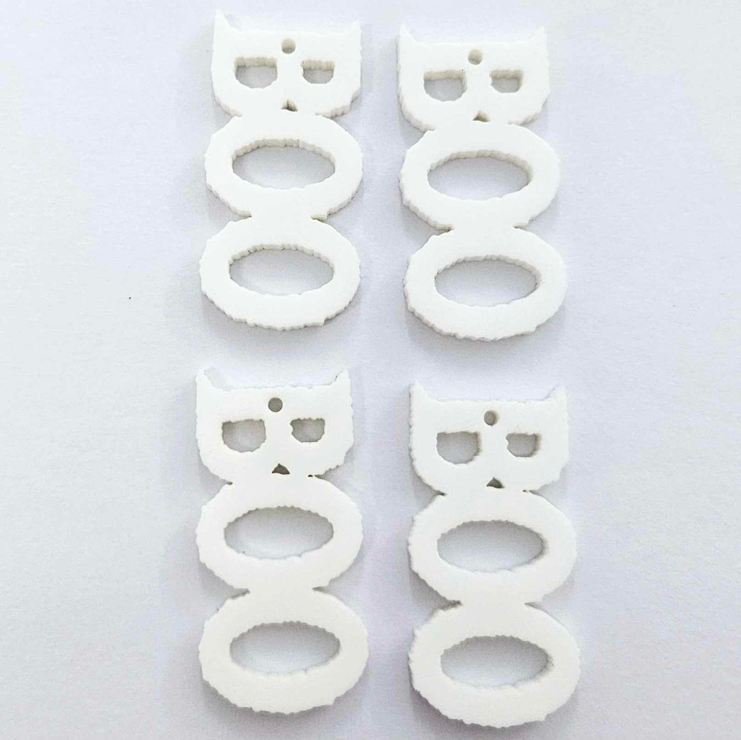 white boo Halloween diy earring supplies laser cut acrylic dangles blanks