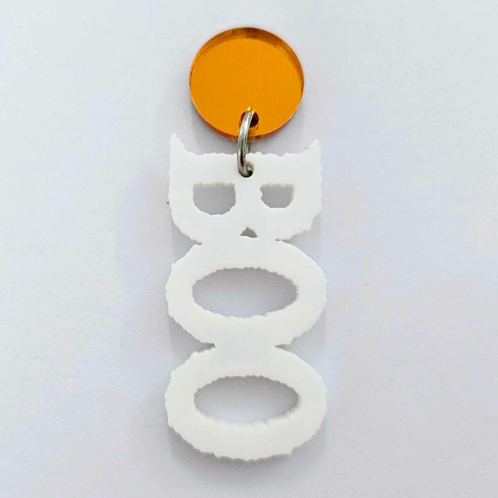 white boo Halloween diy earring supplies laser cut acrylic dangles blanks