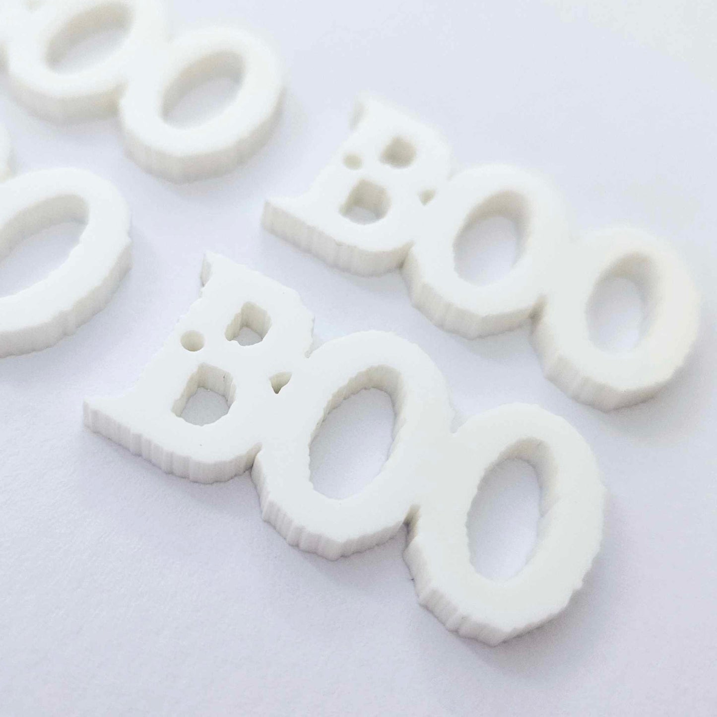 white boo Halloween diy earring supplies laser cut acrylic dangles blanks