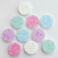 14mm SPRINKLE Acrylic Toppers/Studs MIXED PACK