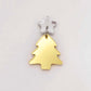 gold mirror Christmas tree mini petite diy earring supplies laser cut acrylic dangles blanks