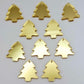gold mirror Christmas tree mini petite diy earring supplies laser cut acrylic dangles blanks