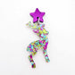 chunky green purple peacock glitter Christmas reindeer DIY earring supplies laser cut acrylic dangles blanks