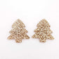 rose gold glitter Christmas trees diy earring supplies laser cut acrylic dangles blanks mini petite