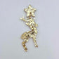chunky gold glitter star Christmas DIY earring supplies laser cut acrylic studs toppers blanks