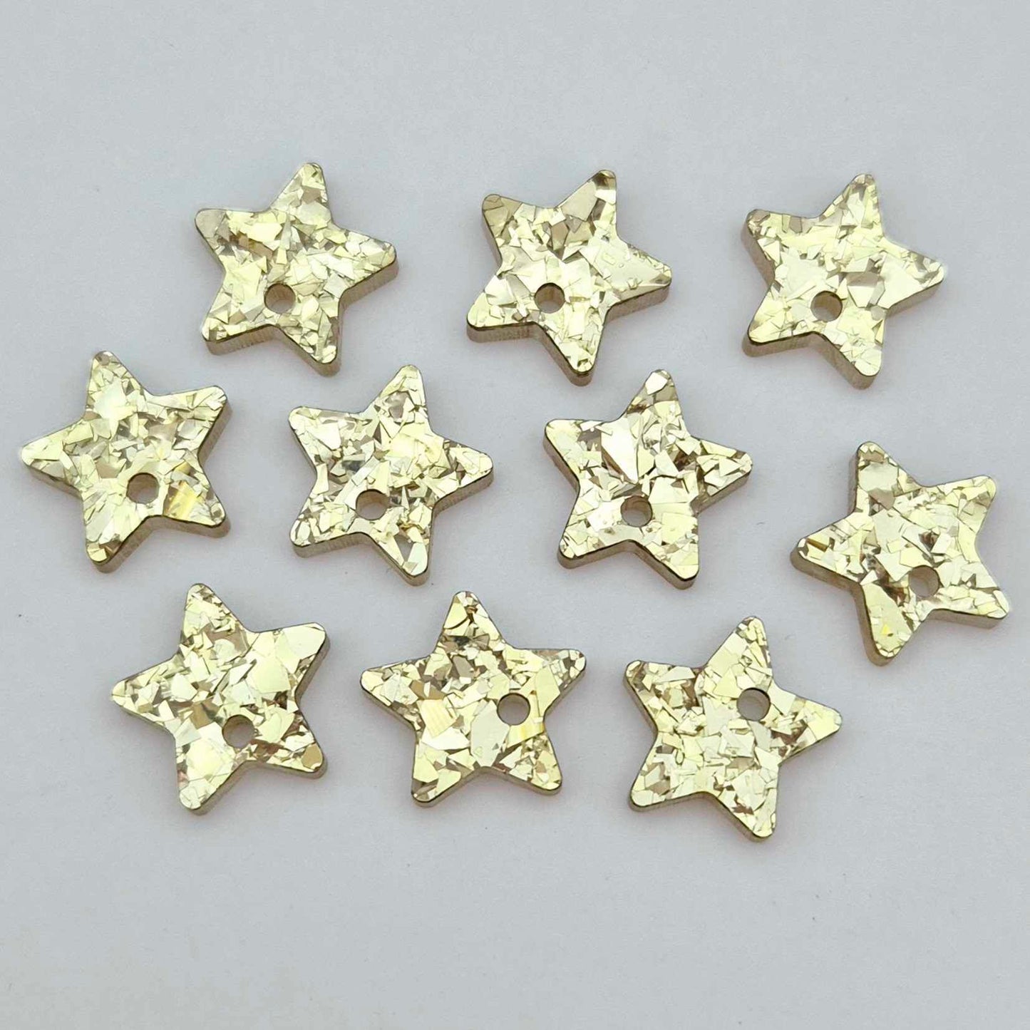 chunky gold glitter star Christmas DIY earring supplies laser cut acrylic studs toppers blanks