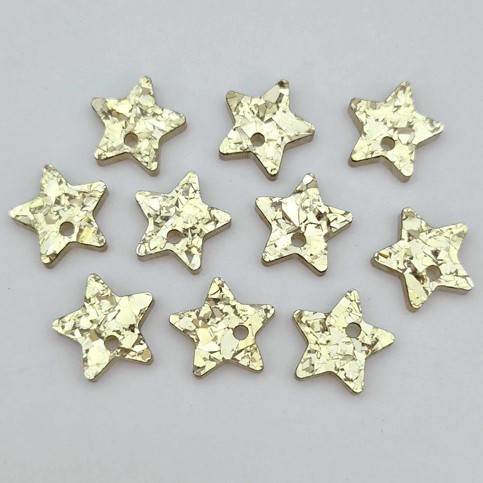 chunky gold glitter star Christmas DIY earring supplies laser cut acrylic studs toppers blanks