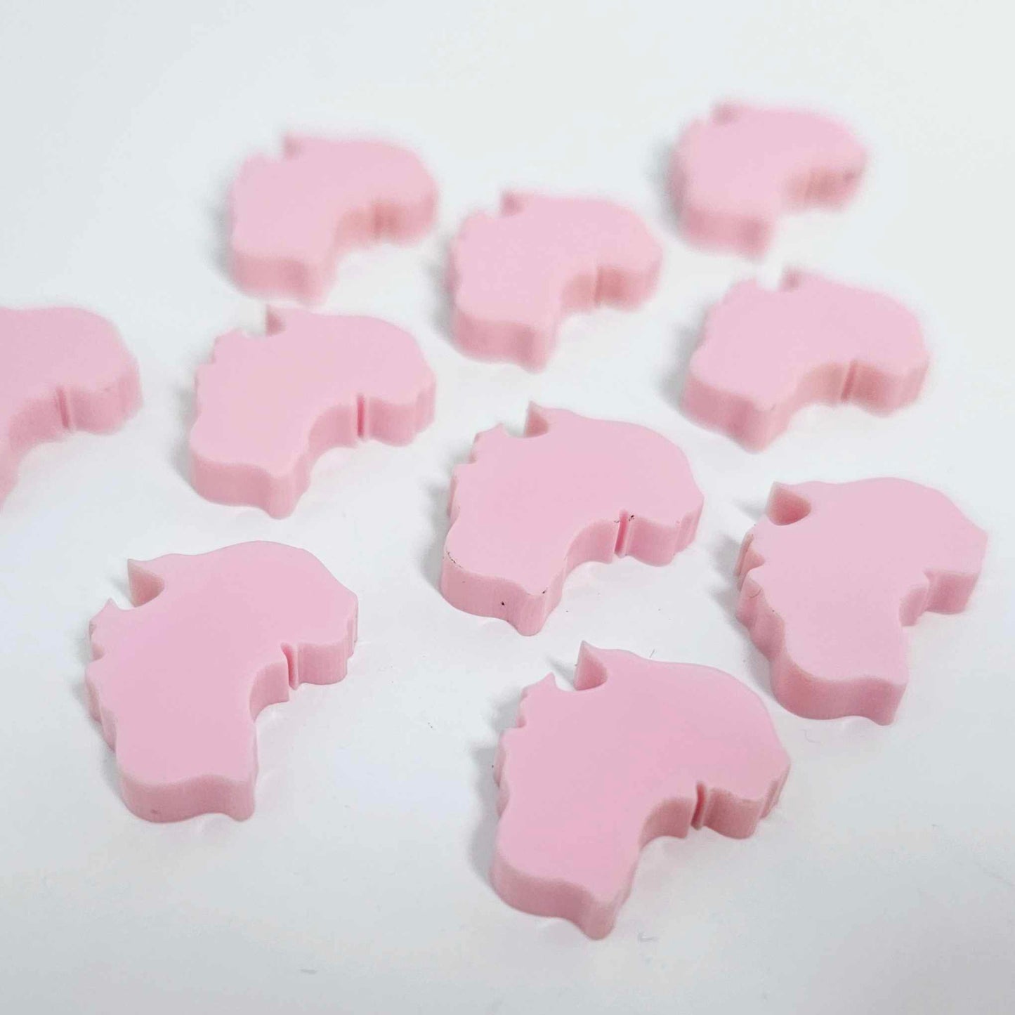 pastel pink Australia Day map DIY earring supplies laser cut acrylic studs blanks