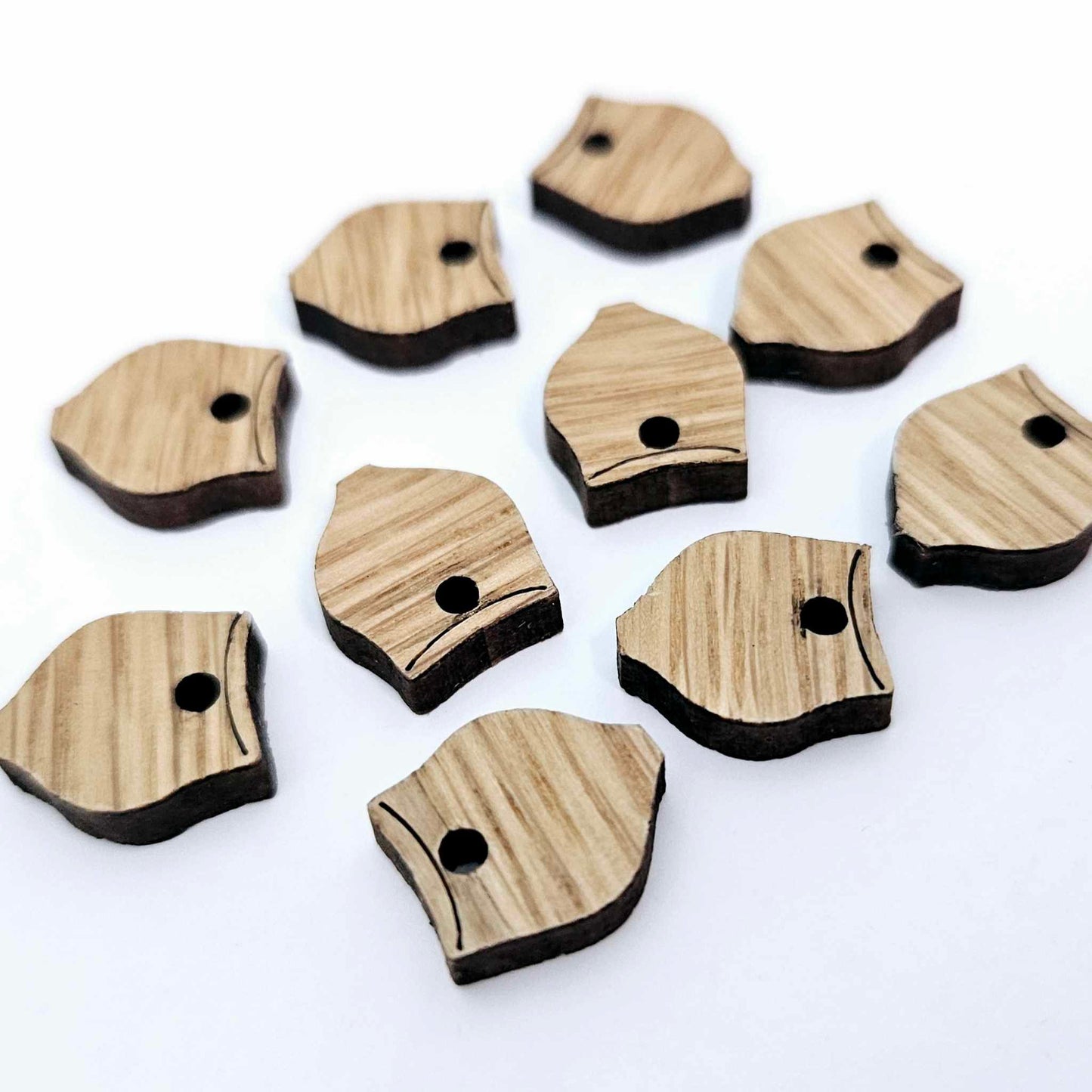 oak wood gumnut Australia Australiana toppers DIY earring supplies laser cut acrylic dangles blanks