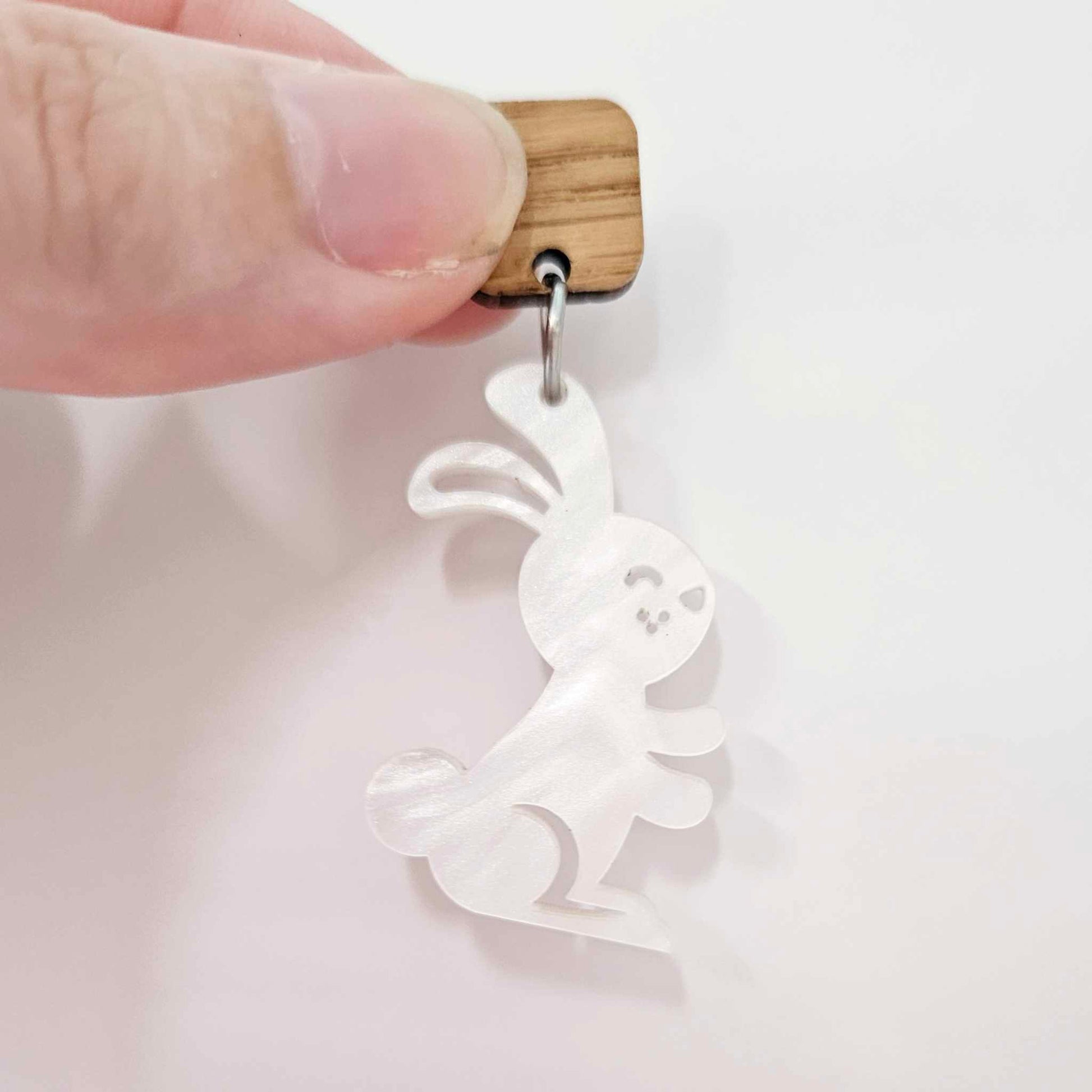 white marble pearl bunny bunnies rabbit Easter DIY earring supplies laser cut acrylic dangles blanks