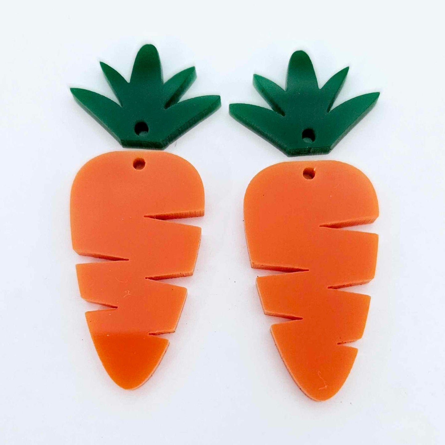 orange green carrots Easter bunny DIY earring supplies laser cut acrylic dangles toppers blanks