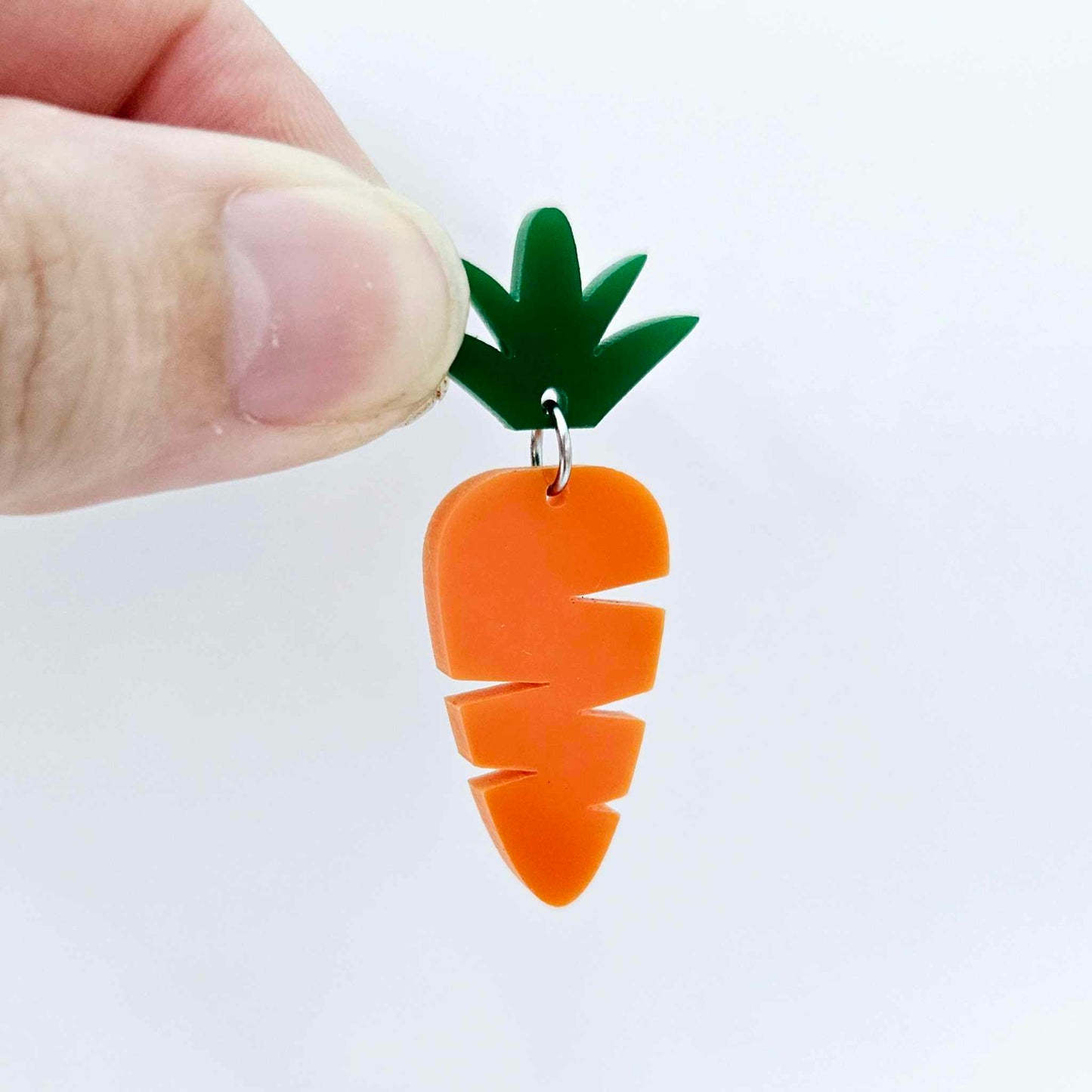 orange green carrots Easter bunny DIY earring supplies laser cut acrylic dangles toppers blanks