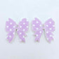 pastel purple polka dot bows Valentine's Day Easter Christmas ribbon DIY earring supplies laser cut acrylic dangles blanks