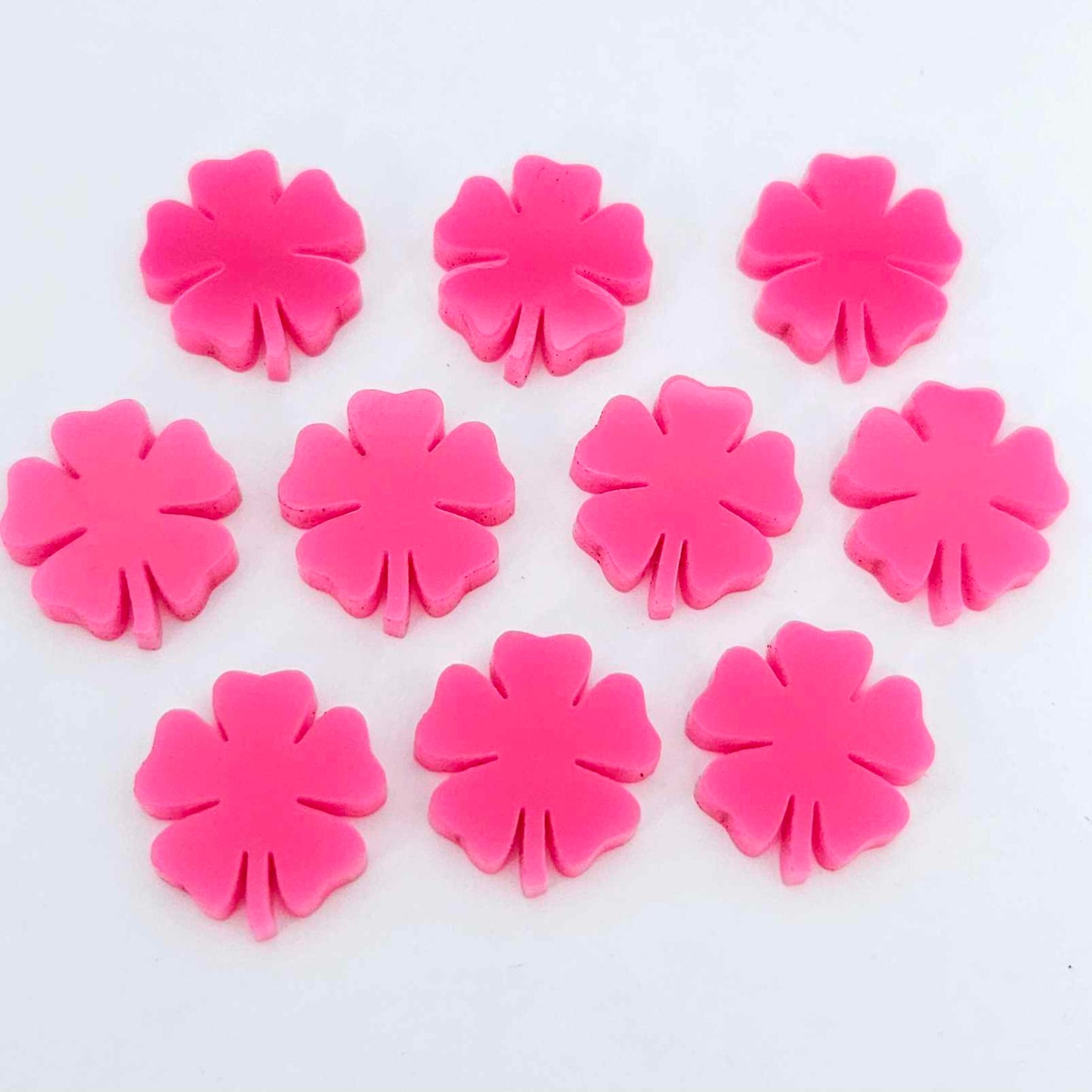 hot pink 5 leaf clover Luke Combs DIY earring supplies laser cut acrylic studs blanks