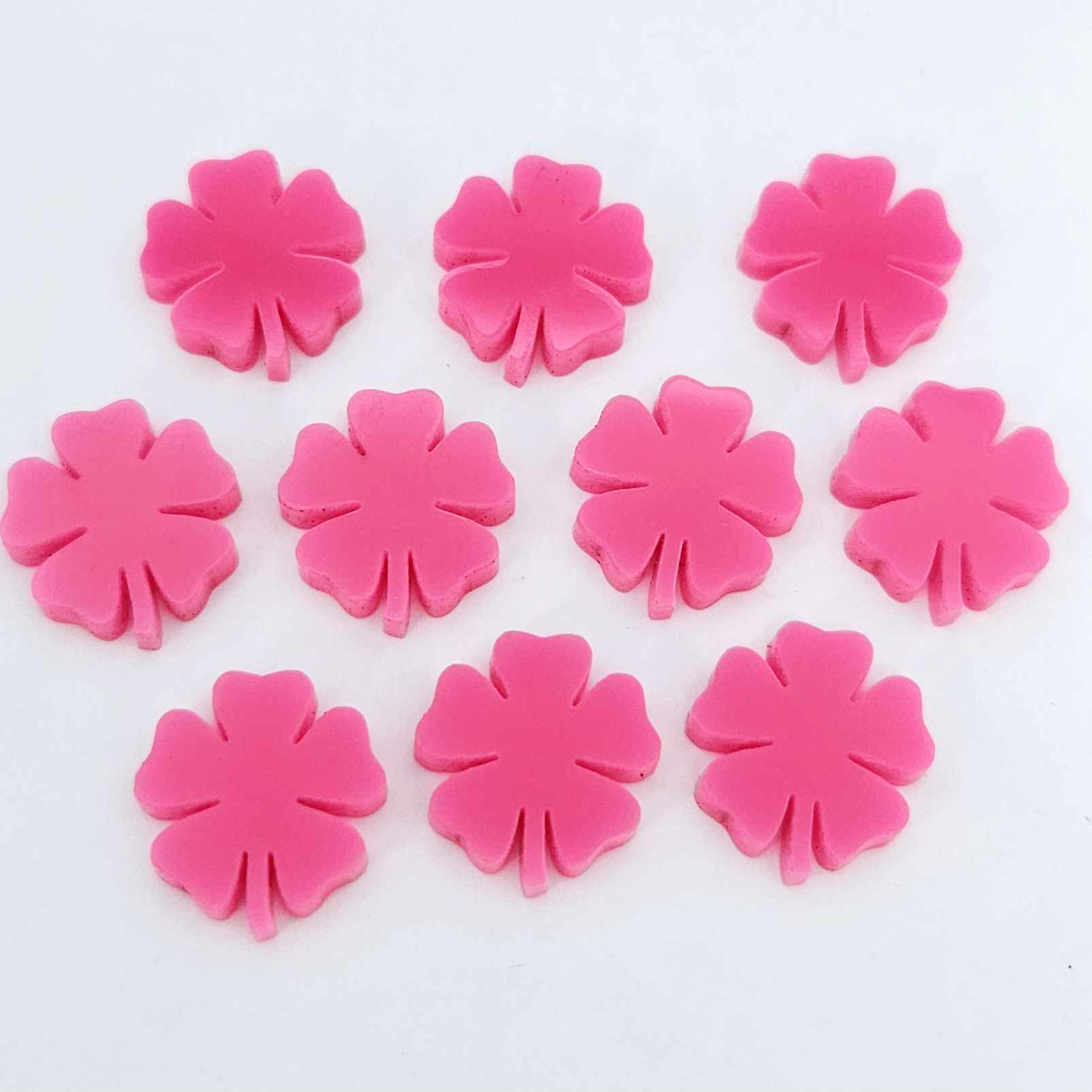 hot pink 5 leaf clover Luke Combs DIY earring supplies laser cut acrylic studs blanks