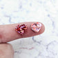chunky glitter aqua peacock unicorn holographic rose gold hearts kids petite small DIY earring supplies laser cut acrylic studs blanks mixed pack