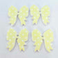 pastel yellow polka dot bows Valentines Day Easter Christmas ribbon DIY earring supplies laser cut acrylic dangles blanks