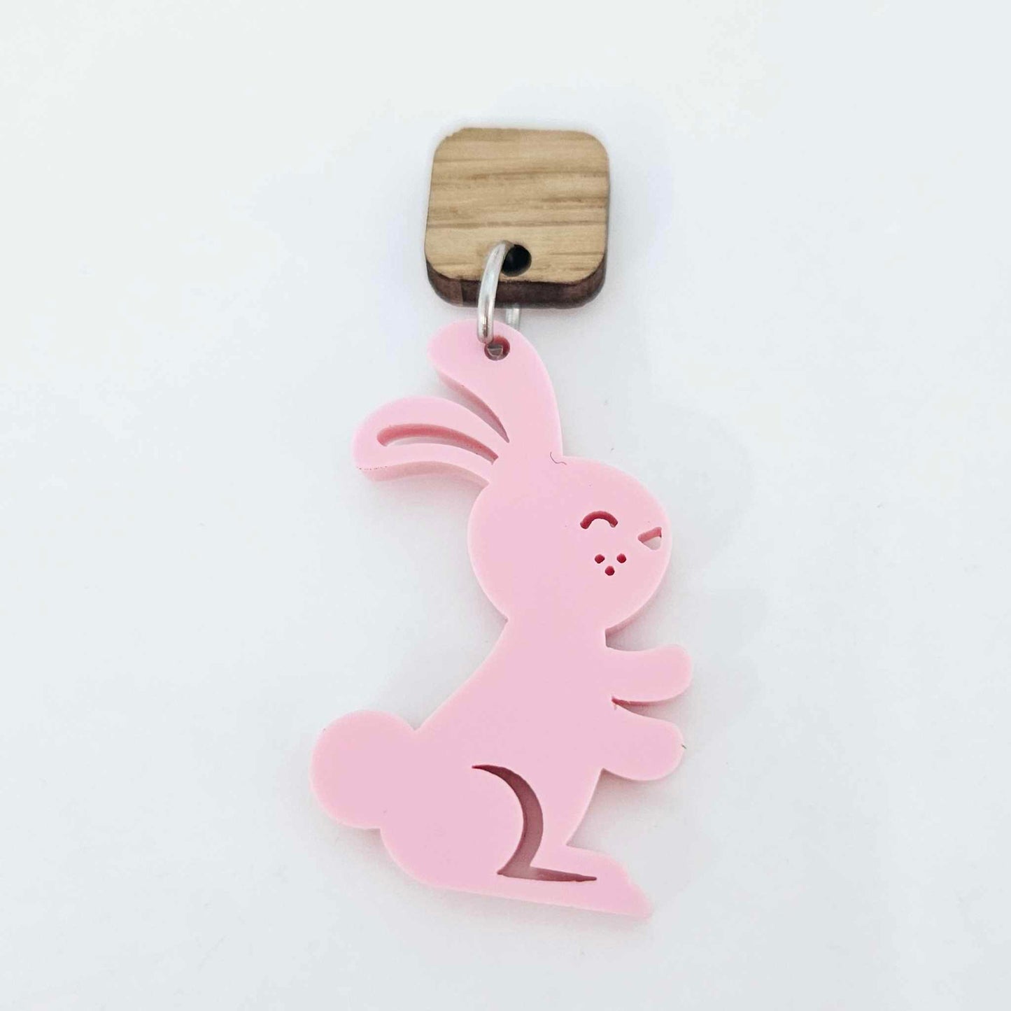 pastel pink bunny bunnies rabbit Easter DIY earring supplies laser cut acrylic dangles blanks