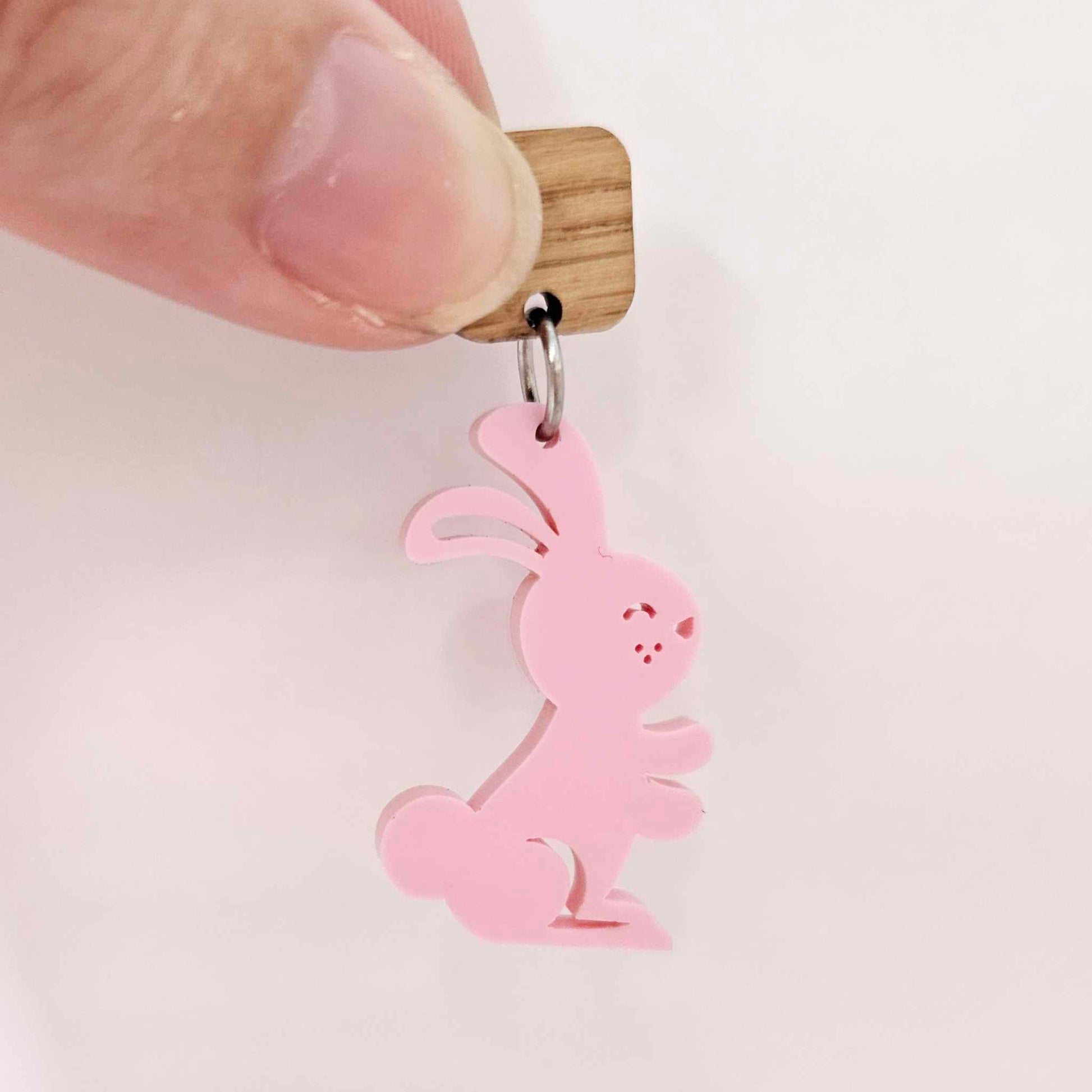 pastel pink bunny bunnies rabbit Easter DIY earring supplies laser cut acrylic dangles blanks