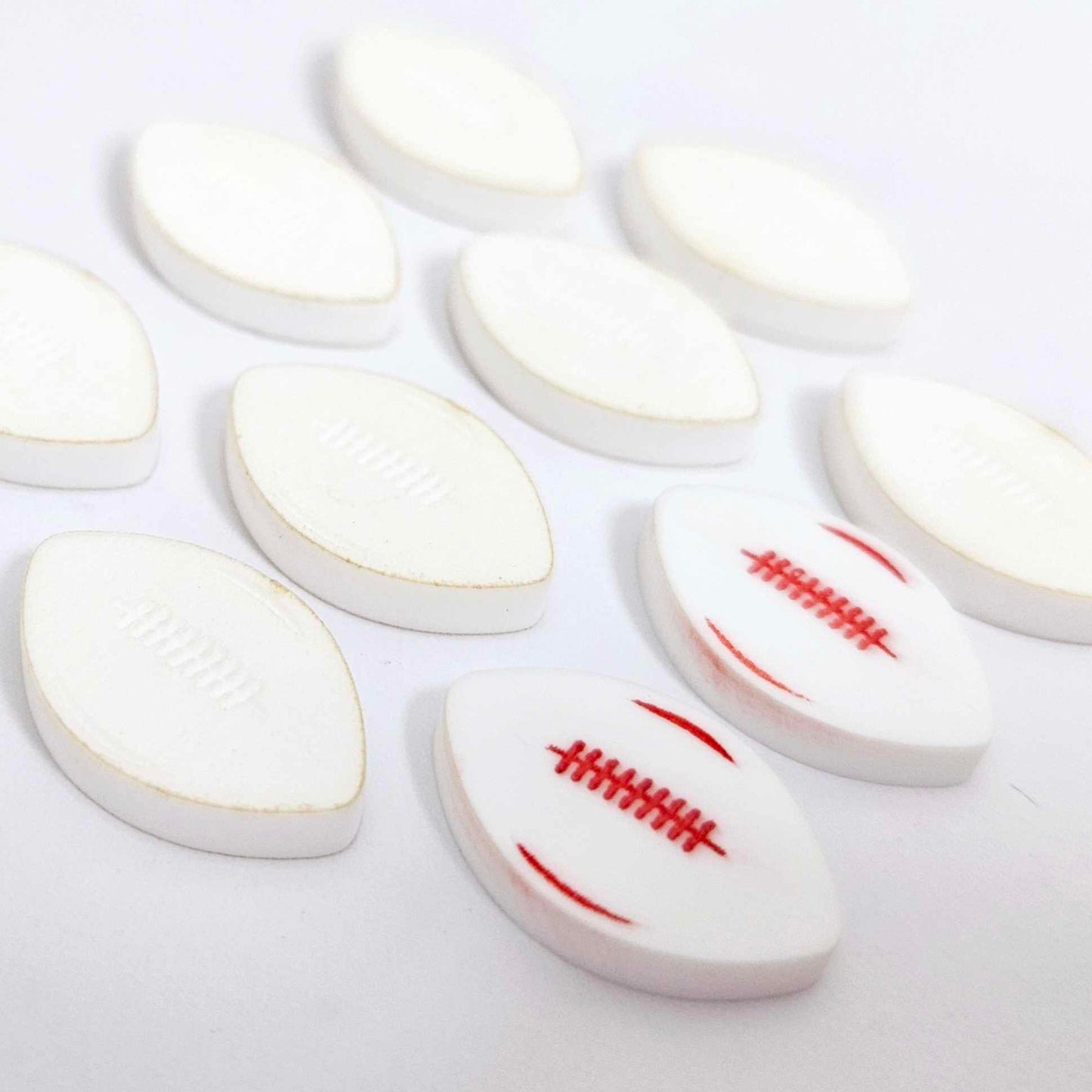 white football NRL AFL sports team DIY earring supplies laser cut acrylic studs blanks