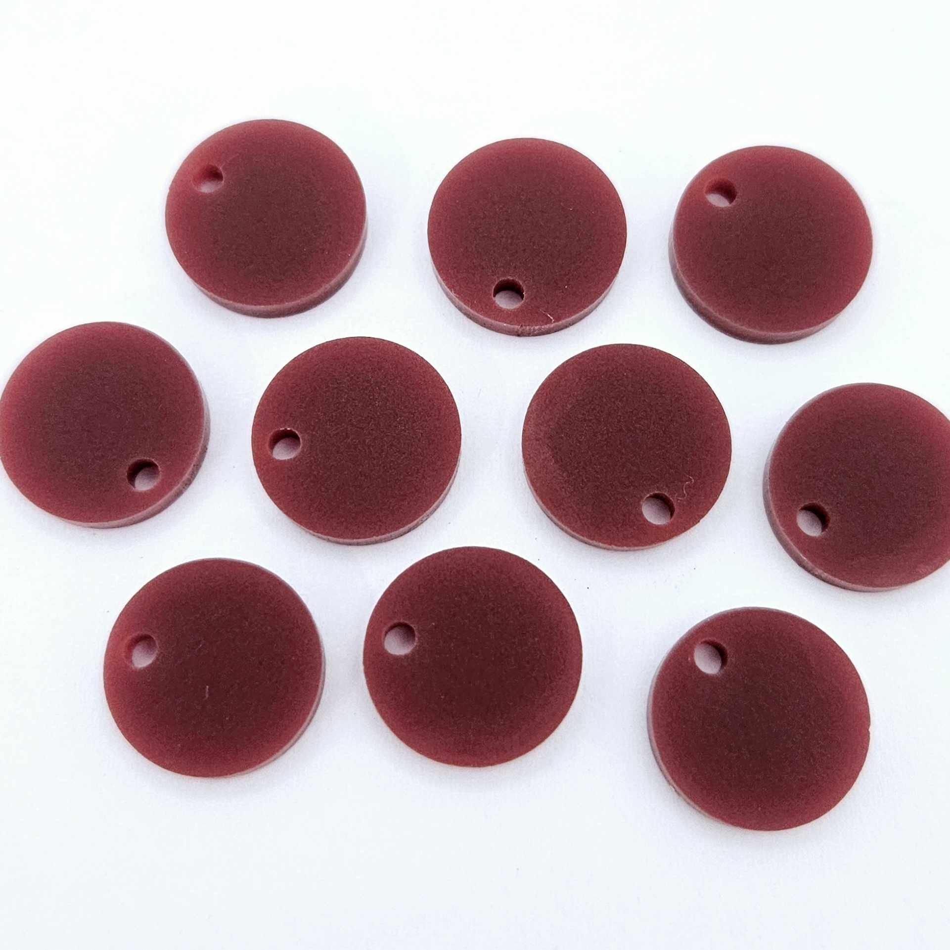 port wine maroon QLD Queensland DIY earring supplies laser cut acrylic toppers studs blanks dangles