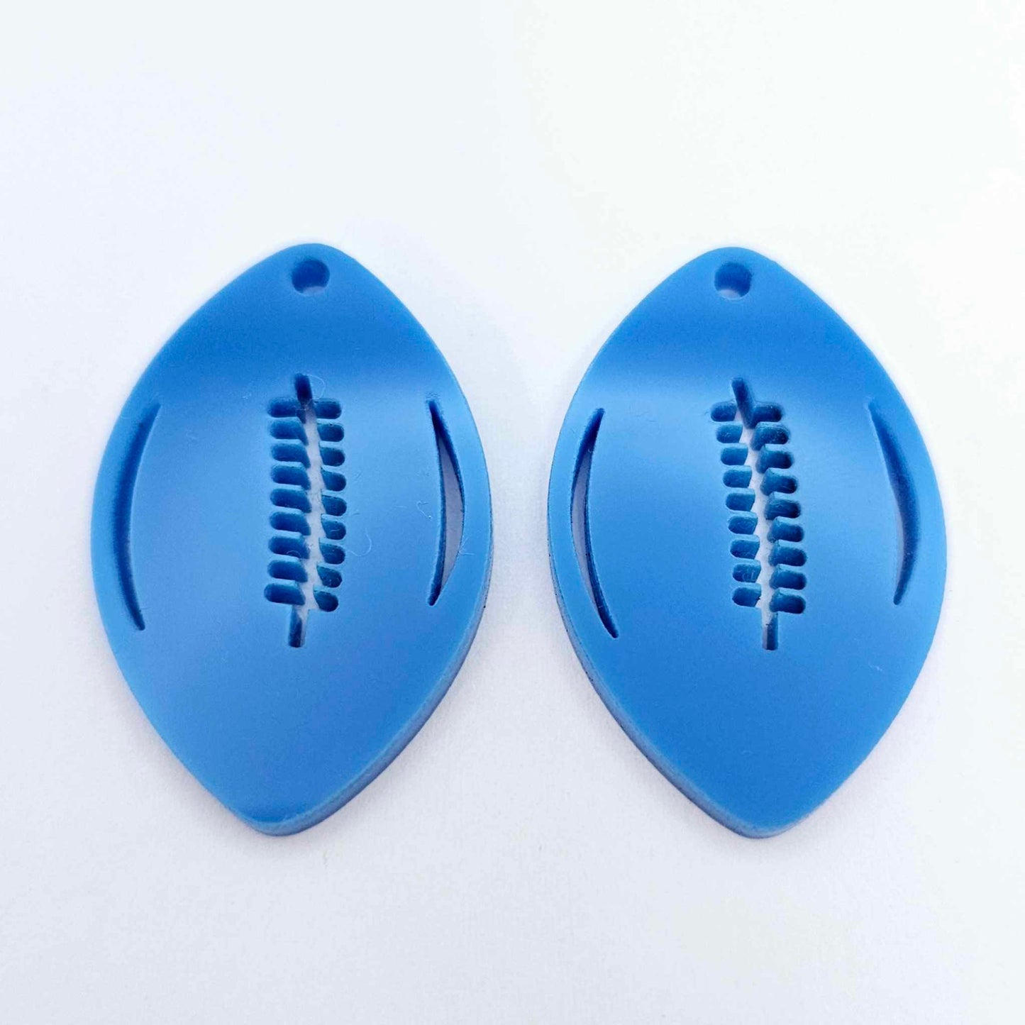 sky blue state of origin football NRL AFL sports team DIY earring supplies laser cut acrylic dangles blanks