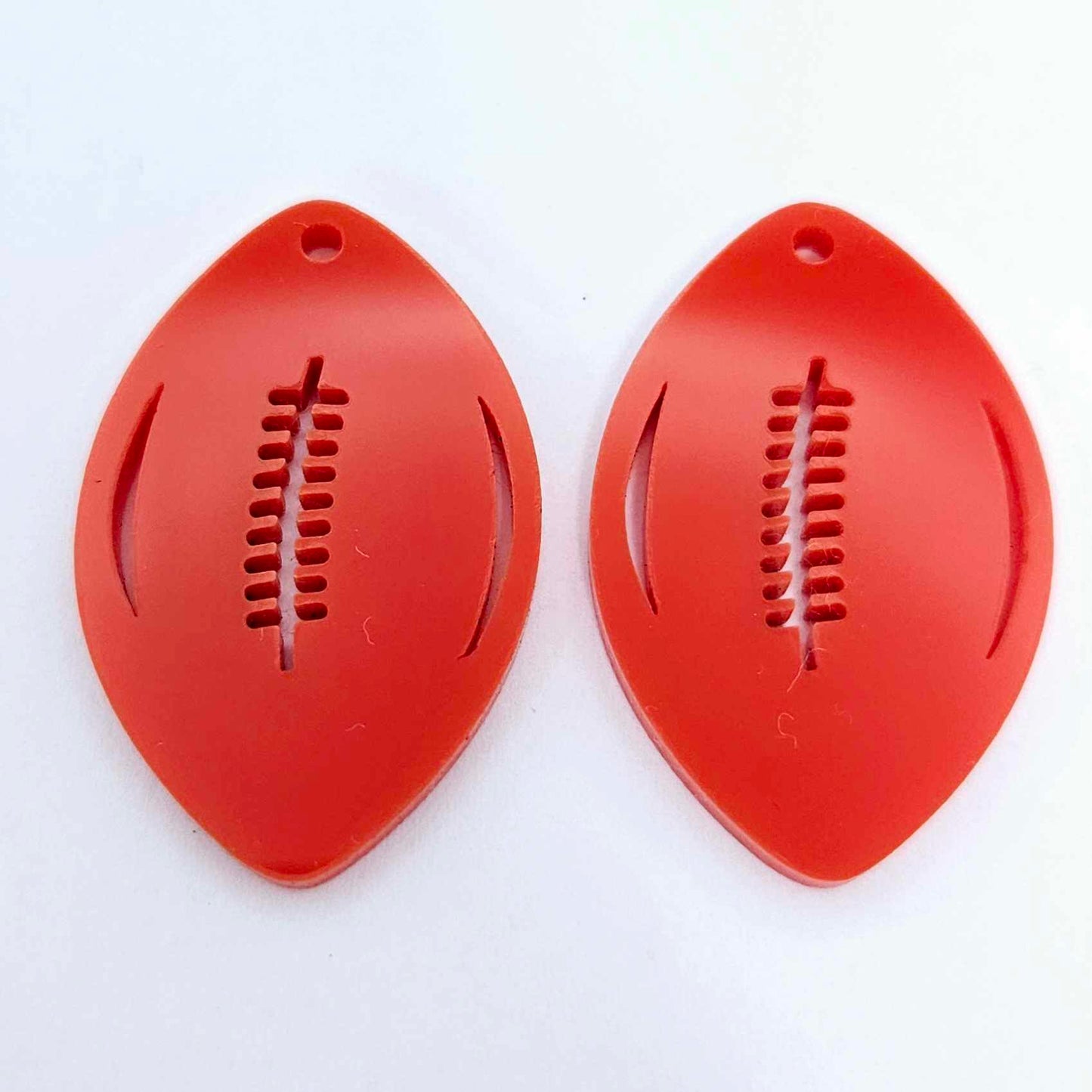 red football NRL AFL sports team DIY earring supplies laser cut acrylic dangles blanks