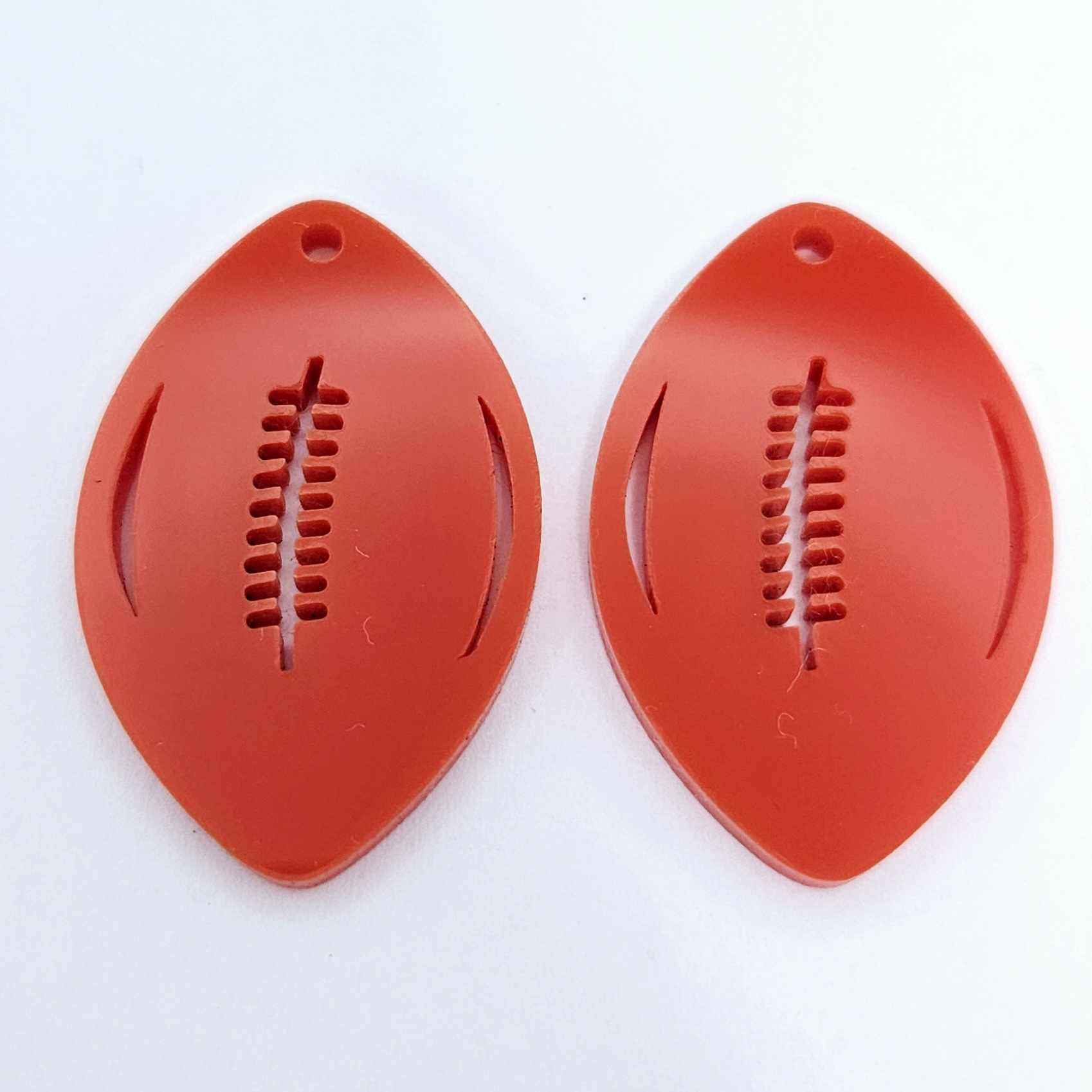 red football NRL AFL sports team DIY earring supplies laser cut acrylic dangles blanks