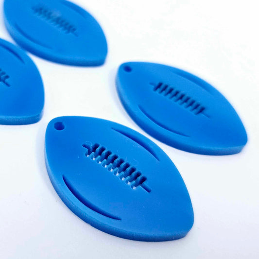 sky blue state of origin football NRL AFL sports team DIY earring supplies laser cut acrylic dangles blanks