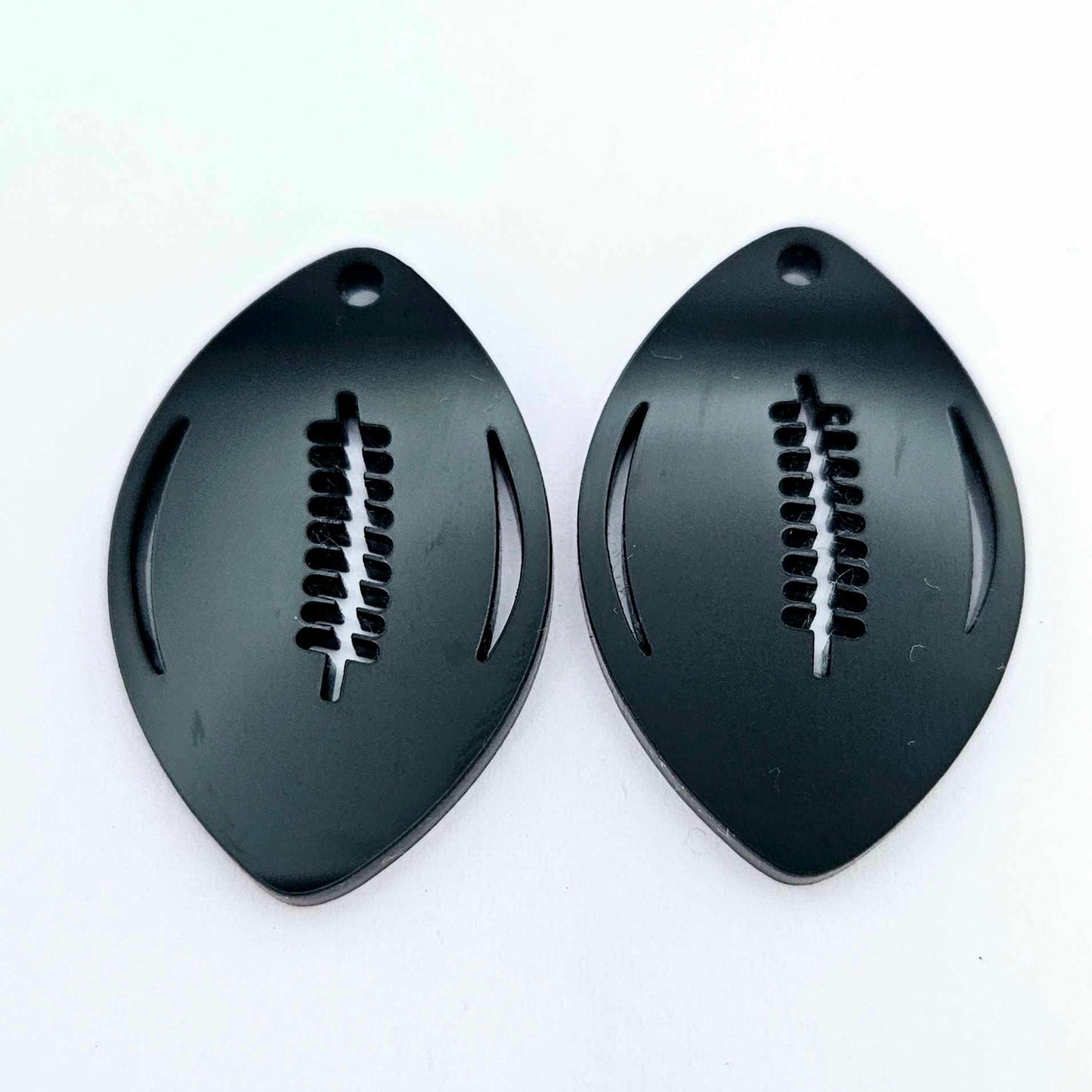 black football NRL AFL sports team DIY earring supplies laser cut acrylic dangles blanks