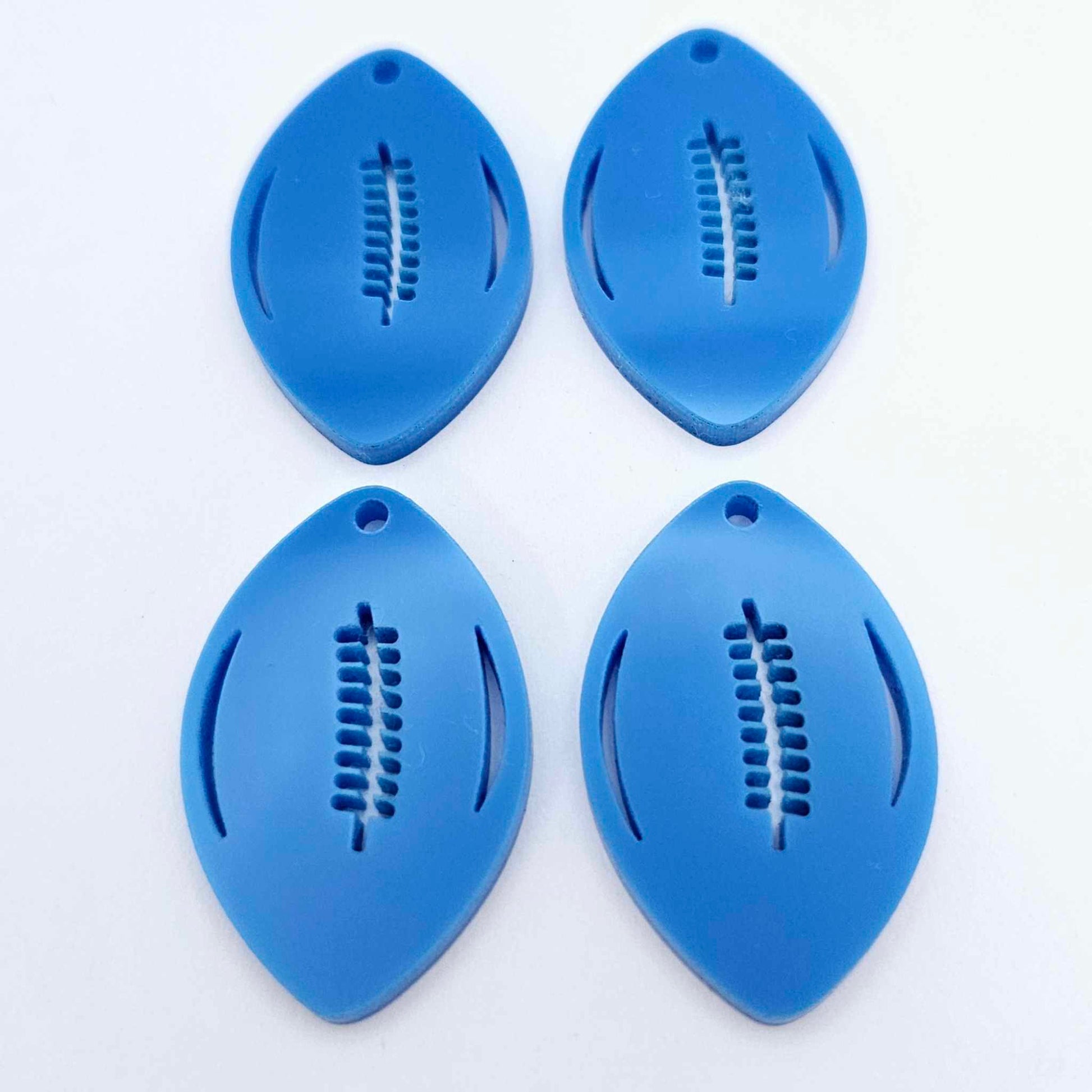 sky blue state of origin football NRL AFL sports team DIY earring supplies laser cut acrylic dangles blanks