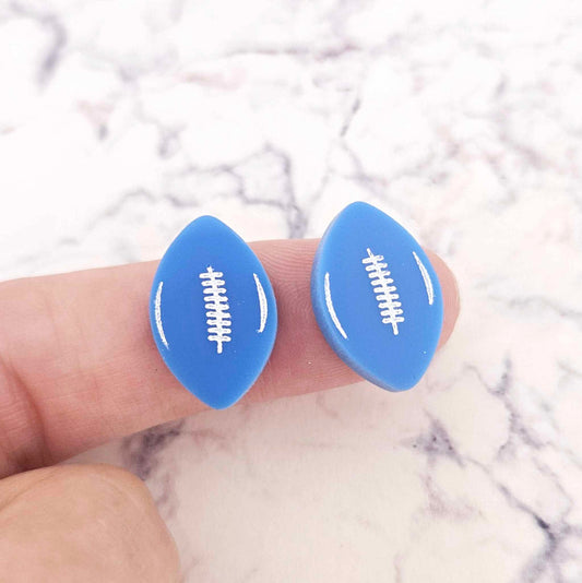 sky blue NSW state of origin football NRL AFL sports team DIY earring supplies laser cut acrylic dangles blanks