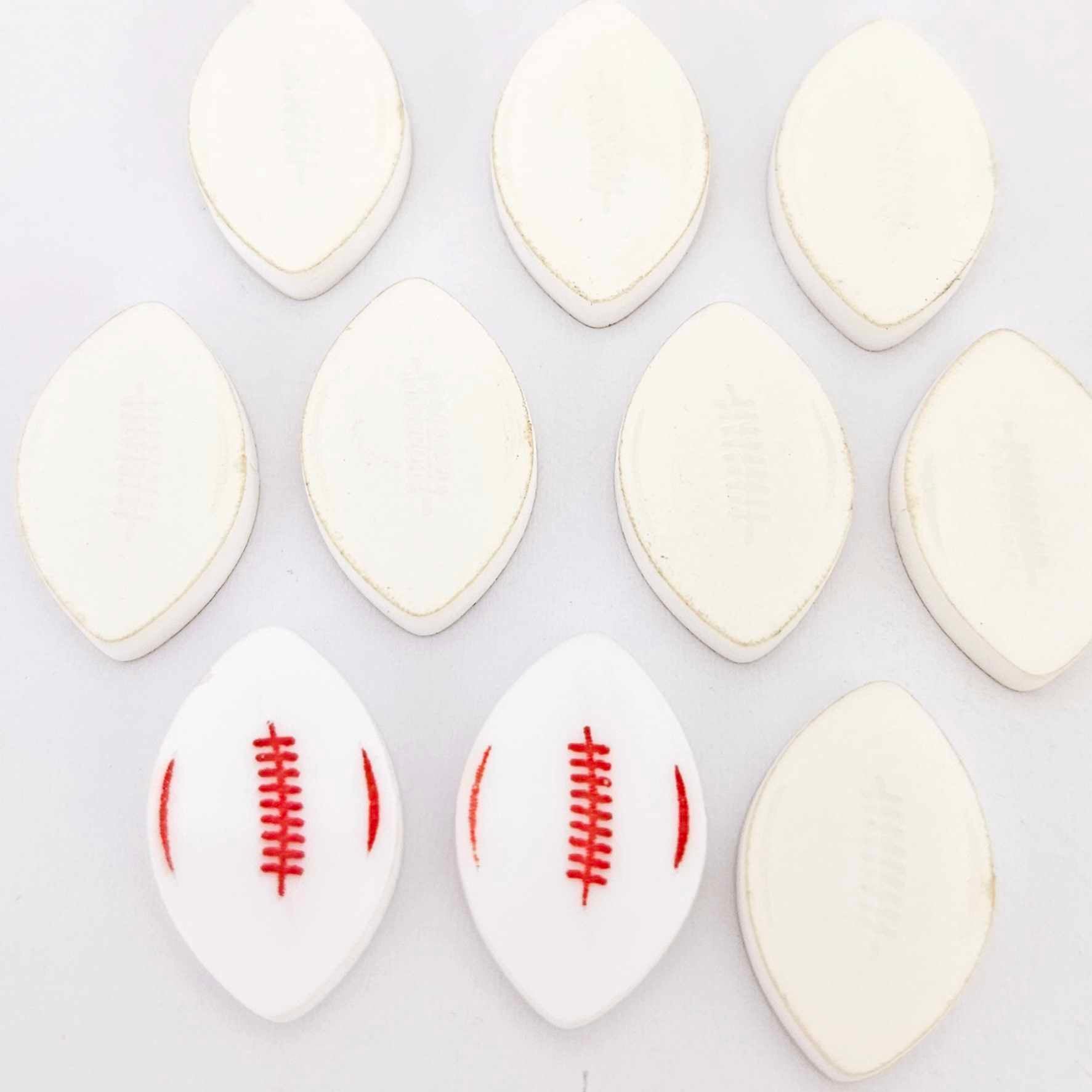 white football NRL AFL sports team DIY earring supplies laser cut acrylic studs blanks