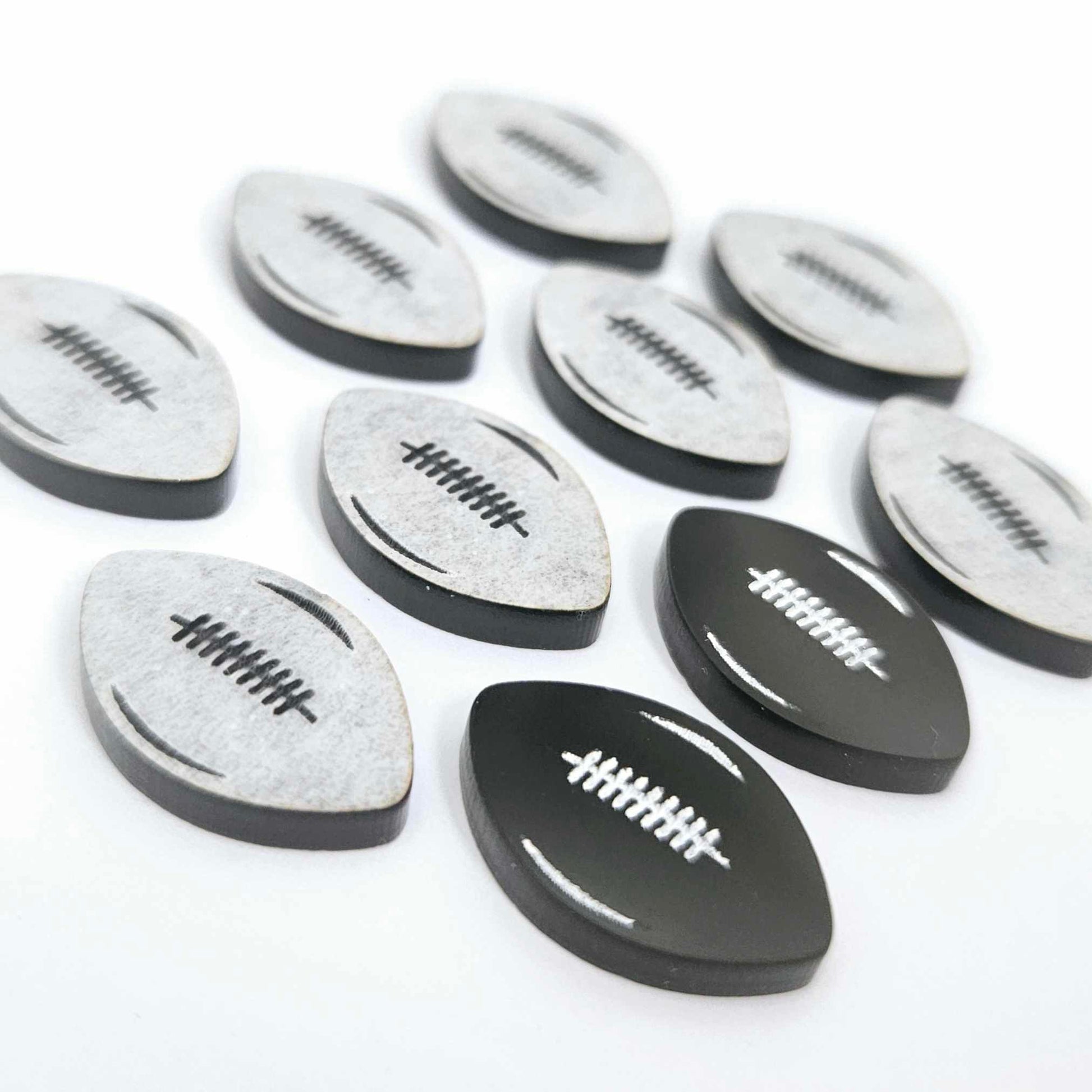 black football NRL AFL sports team DIY earring supplies laser cut acrylic studs blanks