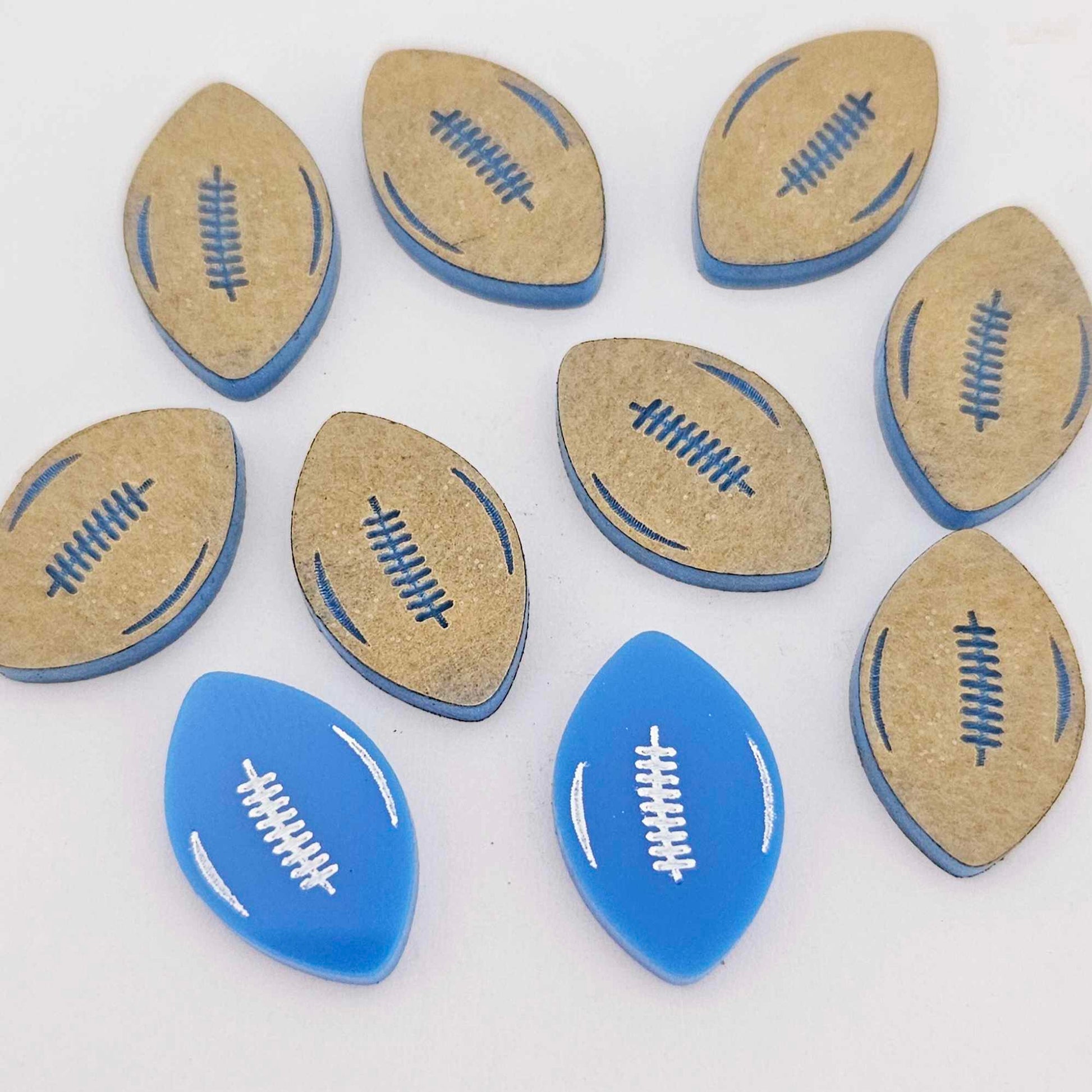 sky blue NSW state of origin football NRL AFL sports team DIY earring supplies laser cut acrylic dangles blanks