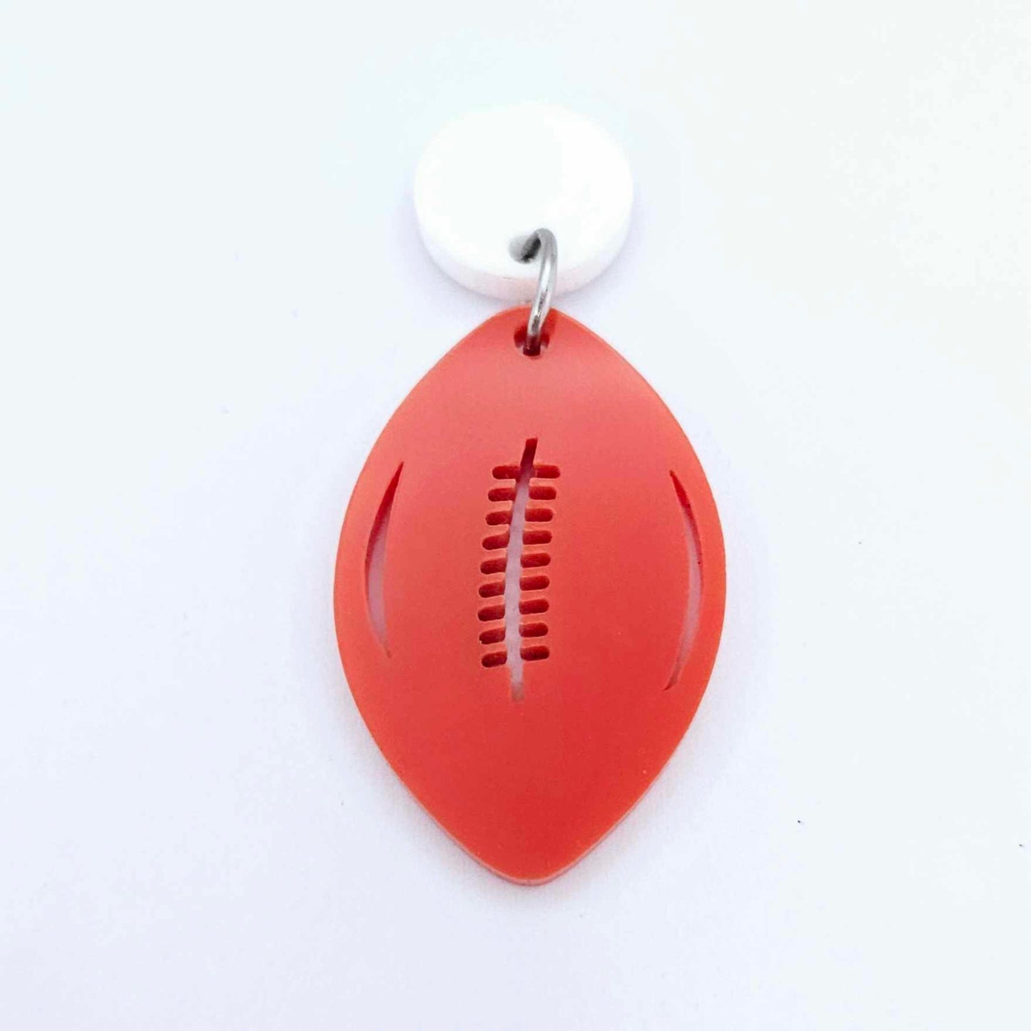 red football NRL AFL sports team DIY earring supplies laser cut acrylic dangles blanks