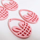 pastel pink Easter bunny egg basket DIY earring supplies laser cut acrylic dangles blanks
