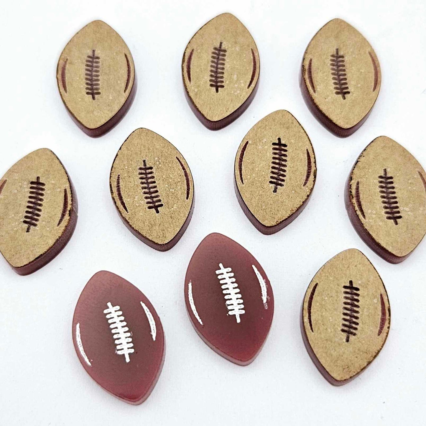 port wine maroon QLD state of origin football NRL AFL sports team DIY earring supplies laser cut acrylic dangles blanks