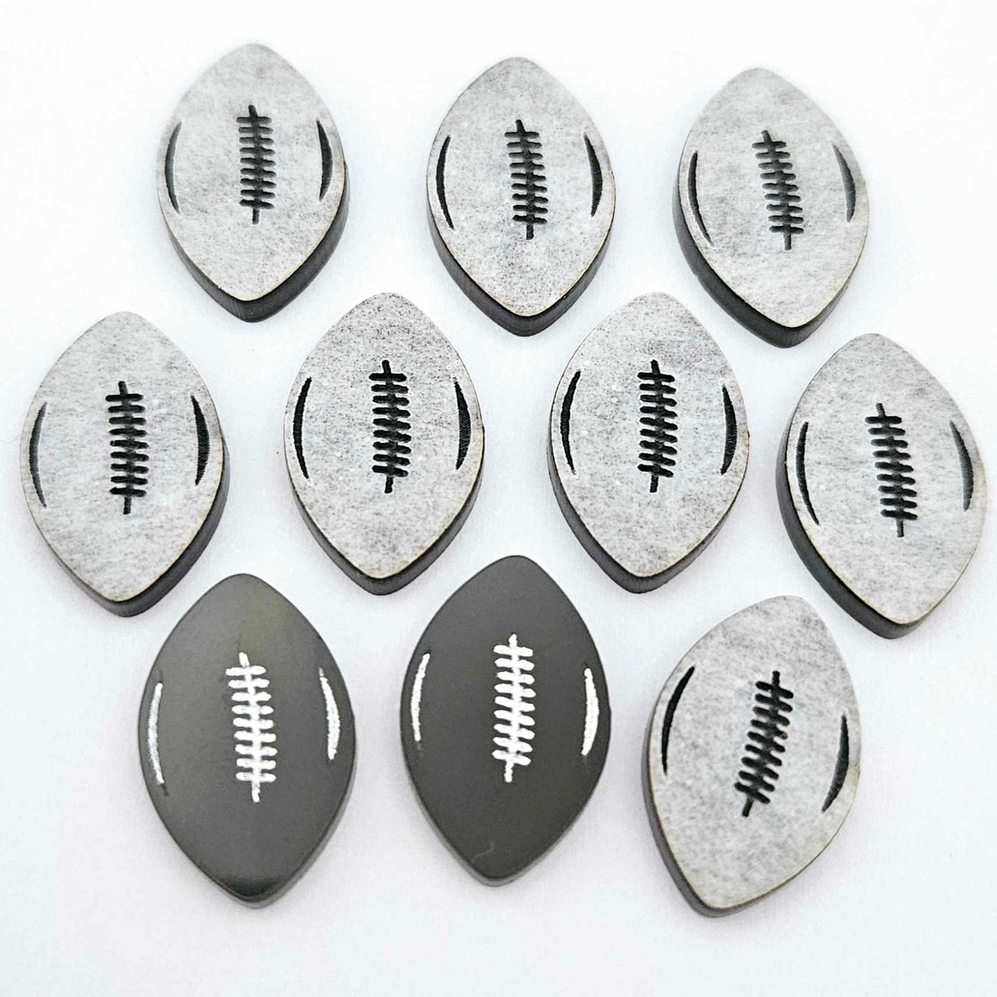 black football NRL AFL sports team DIY earring supplies laser cut acrylic studs blanks