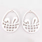 white Easter bunny egg basket DIY earring supplies laser cut acrylic dangles blanks