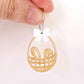gold pearl brown Easter bunny egg basket DIY earring supplies laser cut acrylic dangles blanks