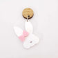 white Easter bunny pastel pink bow layered DIY earring supplies laser cut acrylic dangles blanks