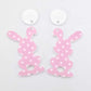 DIY earring kit laser cut acrylic supplies Easter bunny egg carrot findings glue create you own craft
