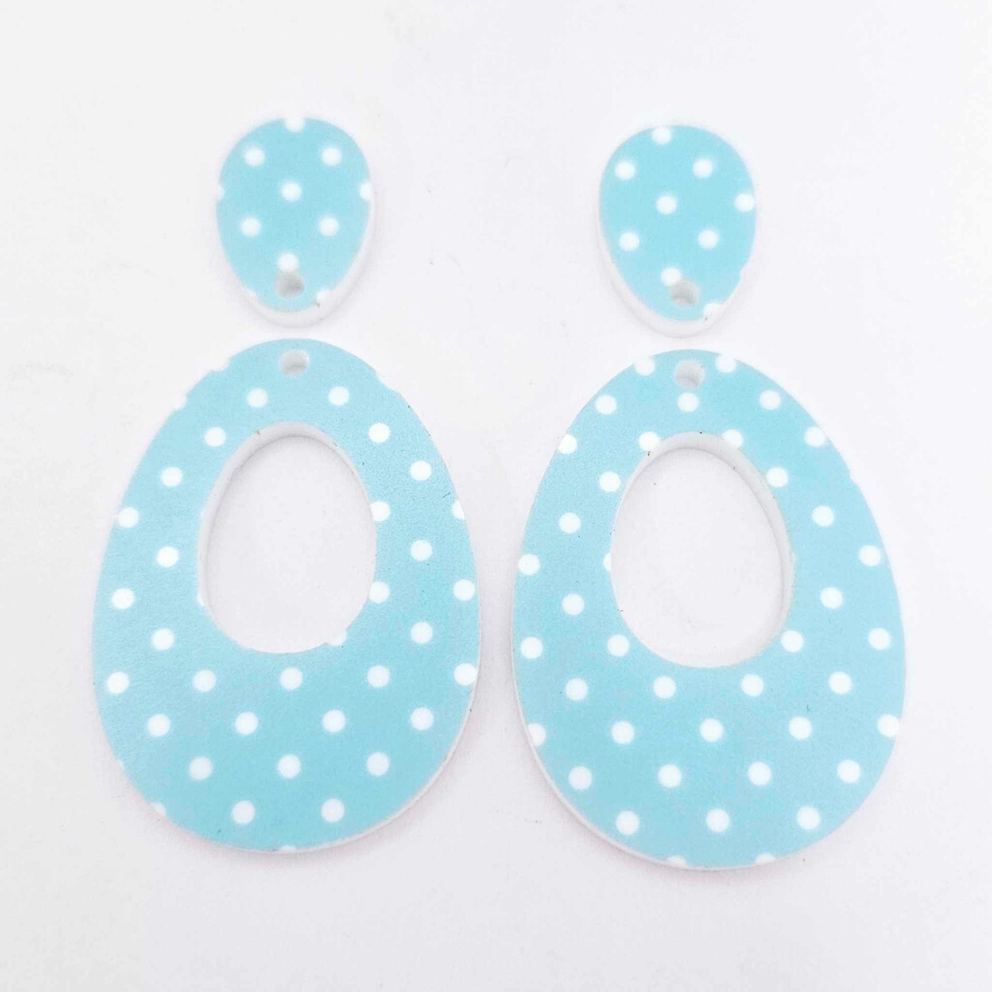 DIY earring kit laser cut acrylic supplies Easter bunny egg carrot findings glue create you own craft