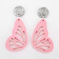 Bugs life butterfly bee ladybug DIY earring kit laser cut acrylic dangles blanks craft glue findings