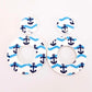 Under the sea seahorse anchor starfish mermaid dolphin whale fish DIY earring kit laser cut acrylic dangles studs blanks glue findings craft