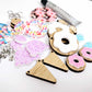 sweet treats DIY earring kit donuts ice-creams coffee tea macarons cupcakes supplies laser cut acrylic dangles studs blanks findings glue craft UV print wood