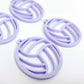 pastel purple netball volleyball DIY earring supplies laser cut acrylic dangles blanks sports