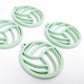 pastel green mint netball volleyball DIY earring supplies laser cut acrylic dangles blanks sports