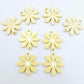 pastel yellow daisy flower layered DIY earring supplies laser cut acrylic dangles blanks paint fill